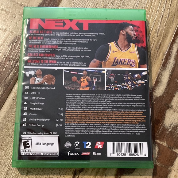 NBA 2K20 XBOX ONE X VIDEO GAME! - Picture 2 of 2